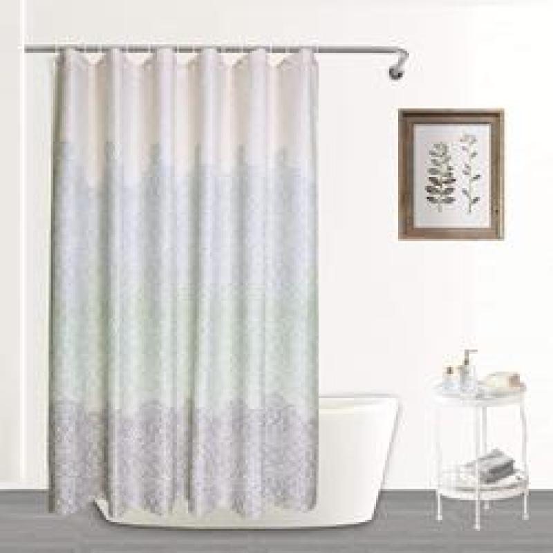 Classy Navy Waffle White Shower Curtain, Hot Sale Shower Curtain Waffle Weave/