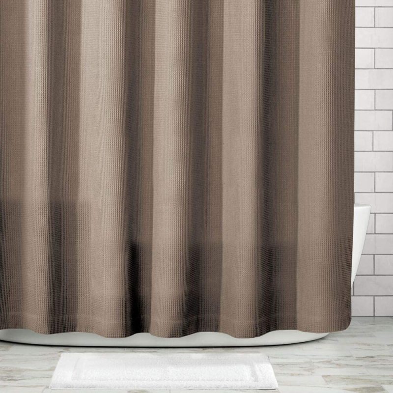 Luxury Latest Custom Bathroom Shower Curtain , Waffle Weave Shower curtain Mildew Free Water Resistant  Shower  Curtain /