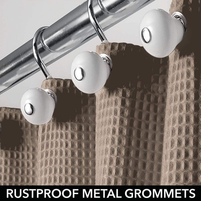 Luxury Latest Custom Bathroom Shower Curtain , Waffle Weave Shower curtain Mildew Free Water Resistant  Shower  Curtain /