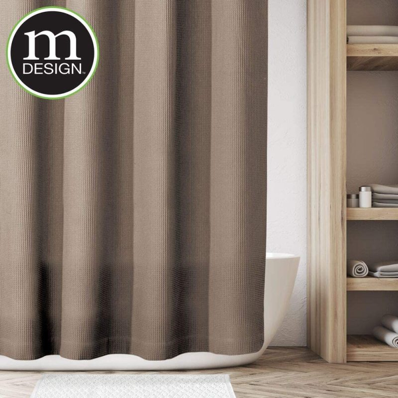 Luxury Latest Custom Bathroom Shower Curtain , Waffle Weave Shower curtain Mildew Free Water Resistant  Shower  Curtain /