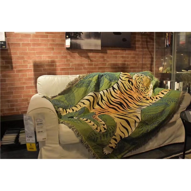 Blanket tiger pattern blanket sofa cover chic, home decoration dust cover air conditioning blanket /