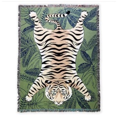 Blanket tiger pattern blanket sofa cover chic, home decoration dust cover air conditioning blanket /