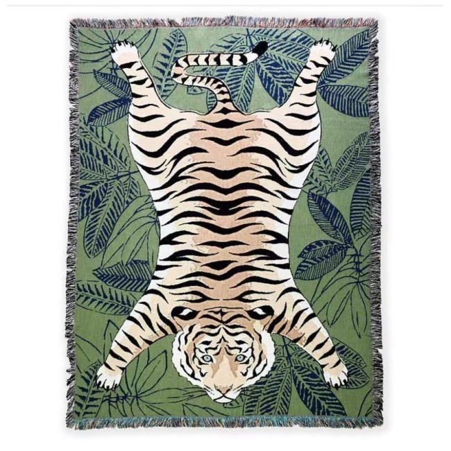 Blanket tiger pattern blanket sofa cover chic, home decoration dust cover air conditioning blanket /