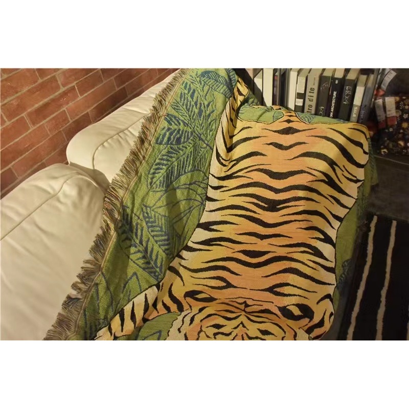 Blanket tiger pattern blanket sofa cover chic, home decoration dust cover air conditioning blanket /