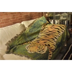 Blanket tiger pattern blanket sofa cover chic, home decoration dust cover air conditioning blanket /