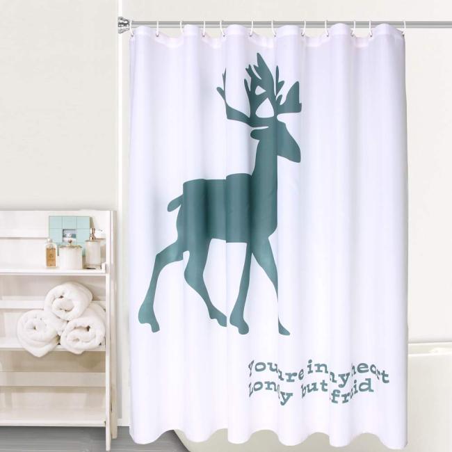 2022 Shower Curtains Bathroom Curtain,  Waterproof Polyester Bathroom Curtain with Hooks$ /