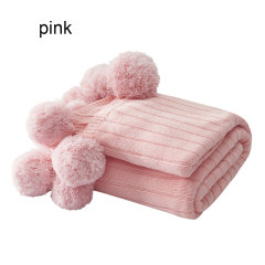 Ball Blanket Cotton Knit Soft Throw Cotton Sofa Blanket Air Conditioning Blanket With Small ball /