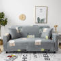 Sofa Cover New Designs High Quality Velvet Three-seat Sofa Modern Plain Dyed 100% Polyester
