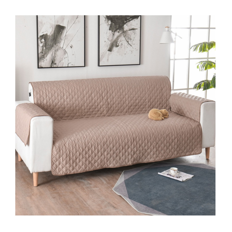 1/2/3 Seater Sofa Couch Cover Pet Dog Kids Mat Protector Gray Black Waterproof Reversible Recliner Sofa Covers For Living Room