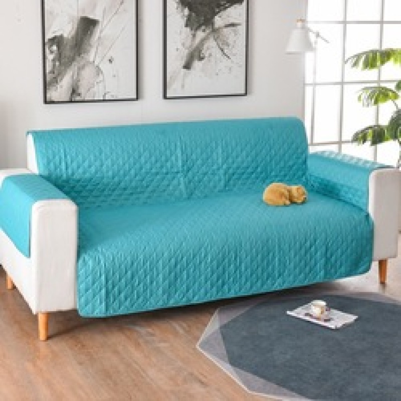 1/2/3 Seater Sofa Couch Cover Pet Dog Kids Mat Protector Gray Black Waterproof Reversible Recliner Sofa Covers For Living Room