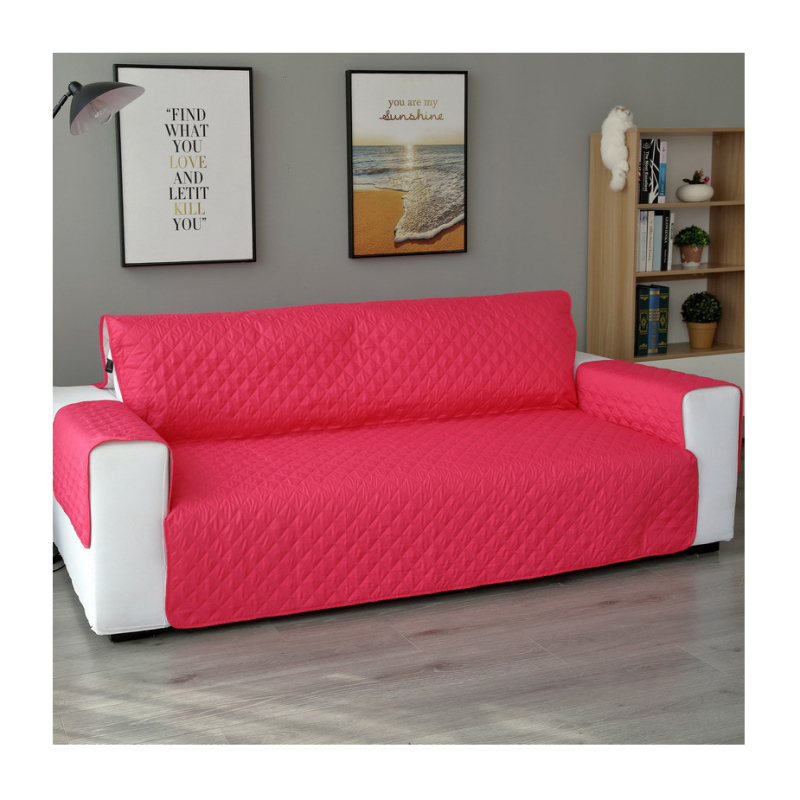 1/2/3 Seater Sofa Couch Cover Pet Dog Kids Mat Protector Gray Black Waterproof Reversible Recliner Sofa Covers For Living Room