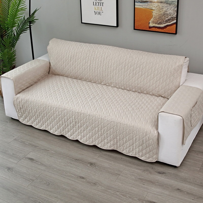 1/2/3 Seater Sofa Couch Cover Pet Dog Kids Mat Protector Gray Black Waterproof Reversible Recliner Sofa Covers For Living Room