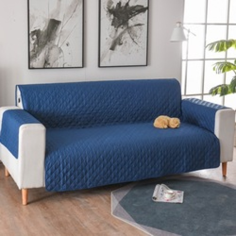 1/2/3 Seater Sofa Couch Cover Pet Dog Kids Mat Protector Gray Black Waterproof Reversible Recliner Sofa Covers For Living Room