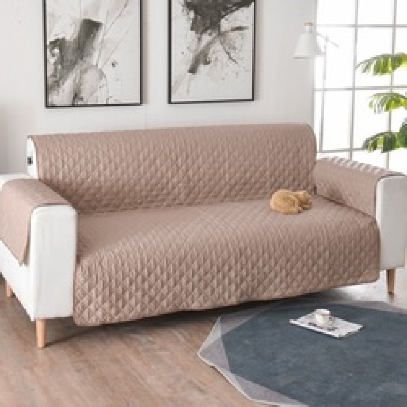 1/2/3 Seater Sofa Couch Cover Pet Dog Kids Mat Protector Gray Black Waterproof Reversible Recliner Sofa Covers For Living Room