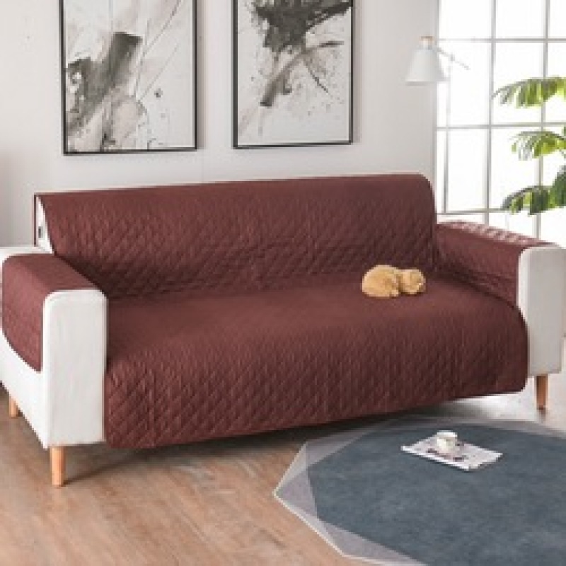 1/2/3 Seater Sofa Couch Cover Pet Dog Kids Mat Protector Gray Black Waterproof Reversible Recliner Sofa Covers For Living Room