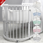 Breathable baby breathable mesh crib liner suitable for 4-panel crib bed circumference/