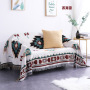 Bohemian Knitted Chair Lounge Blanket Bed Plaid Tapestry Bedspread Women Outdoor Beach Sandy Towels Cape Sofa Cover