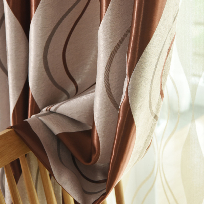 Latest Curtain Fashion Designs Curtain Custom Made, Europa Jacquard Decorative Window Curtain 2019