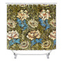China Pink Rose Custom Shower Curtain Water Repellent, Wholesale 100% Polyester Shower Curtain Print/