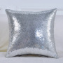 Multi-Size Glitter Sequin Cushion Cover Satin Sparkling Throw Pillow Case Sham Pattern Zipper Pillowslip Pillowcase for Decor