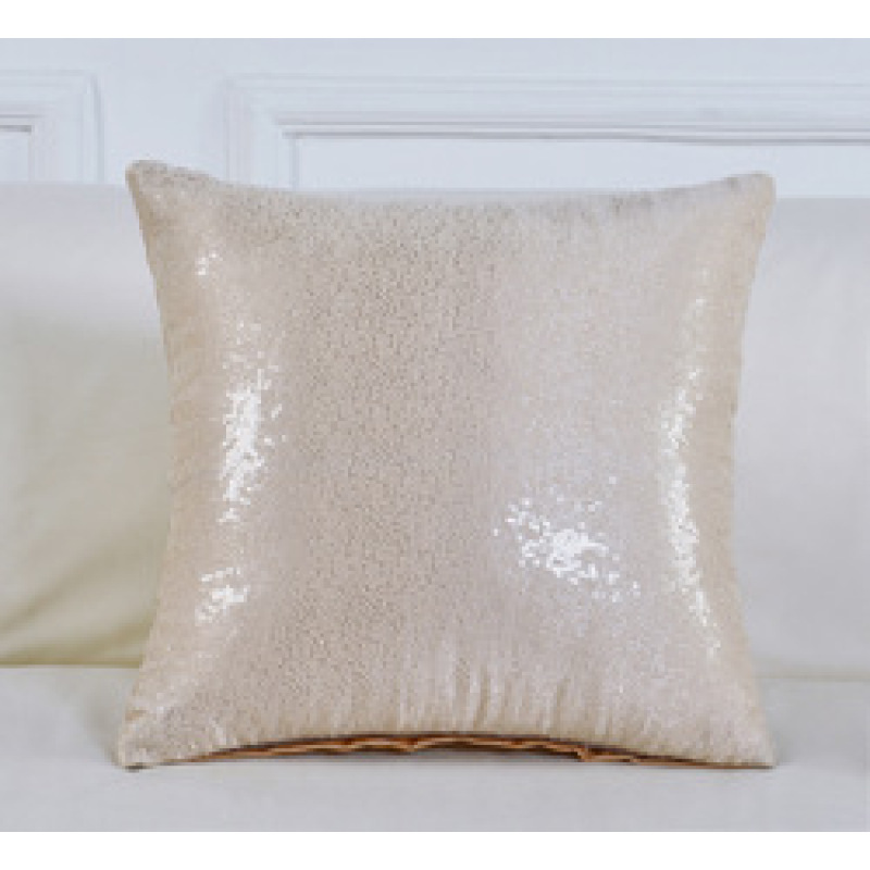 Multi-Size Glitter Sequin Cushion Cover Satin Sparkling Throw Pillow Case Sham Pattern Zipper Pillowslip Pillowcase for Decor