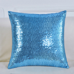 Multi-Size Glitter Sequin Cushion Cover Satin Sparkling Throw Pillow Case Sham Pattern Zipper Pillowslip Pillowcase for Decor