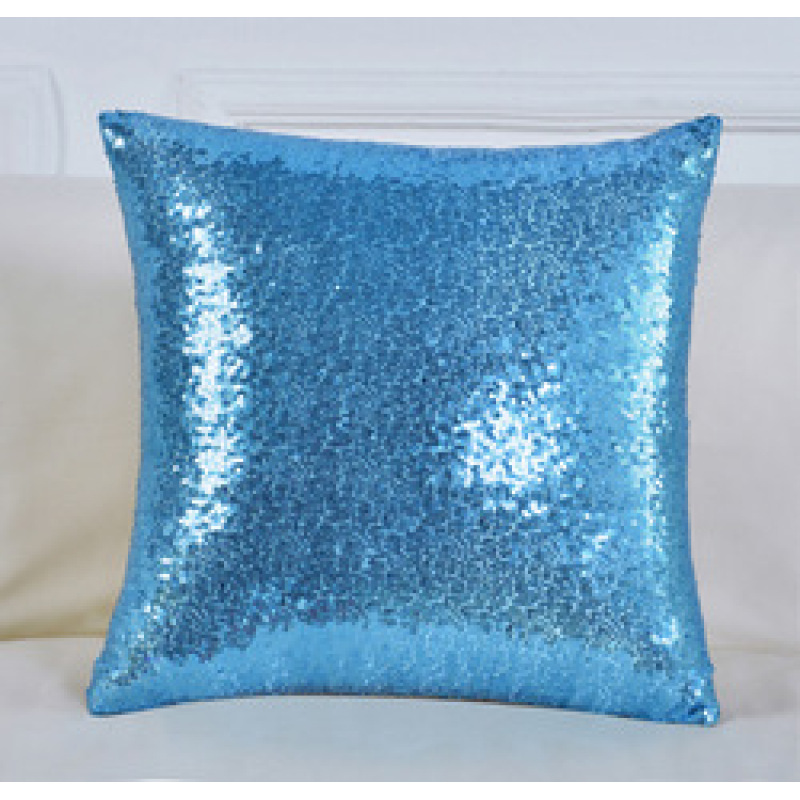 Multi-Size Glitter Sequin Cushion Cover Satin Sparkling Throw Pillow Case Sham Pattern Zipper Pillowslip Pillowcase for Decor