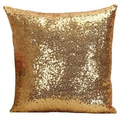 Multi-Size Glitter Sequin Cushion Cover Satin Sparkling Throw Pillow Case Sham Pattern Zipper Pillowslip Pillowcase for Decor