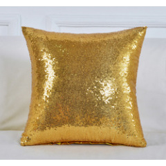 Multi-Size Glitter Sequin Cushion Cover Satin Sparkling Throw Pillow Case Sham Pattern Zipper Pillowslip Pillowcase for Decor