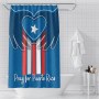 Home Decor Waterproof Polyester Bathroom Shower Curtains, Hot Sale Puerto Rico Thick Large Shower Curtain with Hooks