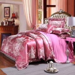 100% Cotton Bed Sheet Set,Cotton Silk Bedding Set#
