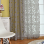 Mercado Mayorista Jacquard Royal Home Curtain, Europa Sheer Curtains Gray Rideaux Arabe/
