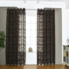 Mercado Mayorista Jacquard Royal Home Curtain, Europa Sheer Curtains Gray Rideaux Arabe/