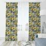 European cheap latest fashion printed curtains, custom printed fabric roll blackout curtains/