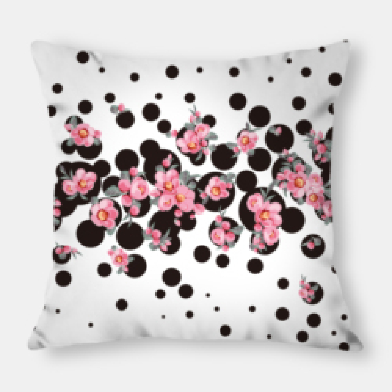 Hot Sale Color Flower Flora Bursts Polyester Throw Cushion Cover, Car Sofa Decorative Pillowcases Home Decor Cushion Cover/