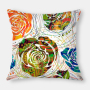 Hot Sale Color Flower Flora Bursts Polyester Throw Cushion Cover, Car Sofa Decorative Pillowcases Home Decor Cushion Cover/