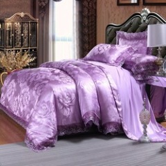 Wedding Bed Sheet Bedding Set,Bed Comforter Set Luxury#