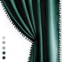 Cheap 42*84 Inch Readymade Solid Blackout Curtain For Living Room/