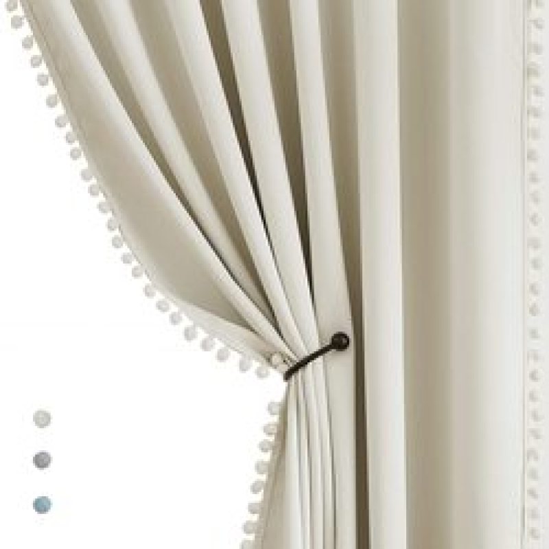 Cheap 42*84 Inch Readymade Solid Blackout Curtain For Living Room/