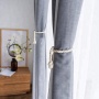 grey stripe sheer curtain design for salon dubai window curtain