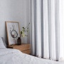 grey stripe sheer curtain design for salon dubai window curtain