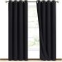 Hot Sell Grey Baby Bedroom Quality Sleep 100% Blackout Grommet Curtain, Polyester Drop Thermal Insulated Solid Color Curtain/