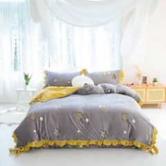 Wholesale Comforter Grey Bedding Set,King Girl Bed Comforter Set#
