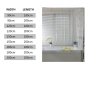 Transparent security PEVA mildew bathroom shower curtain, white  mold waterproof plastic curtain/