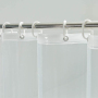 Transparent security PEVA mildew bathroom shower curtain, white  mold waterproof plastic curtain/