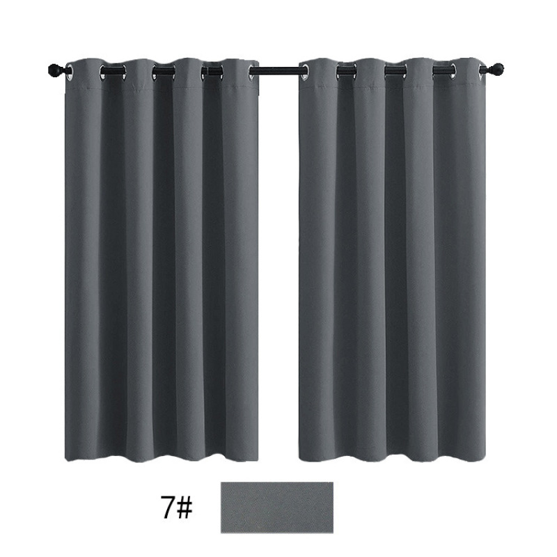 Amazon hot selling Cheap Customized solid color plain curtain , high shading  curtain fabric for the bedroom/