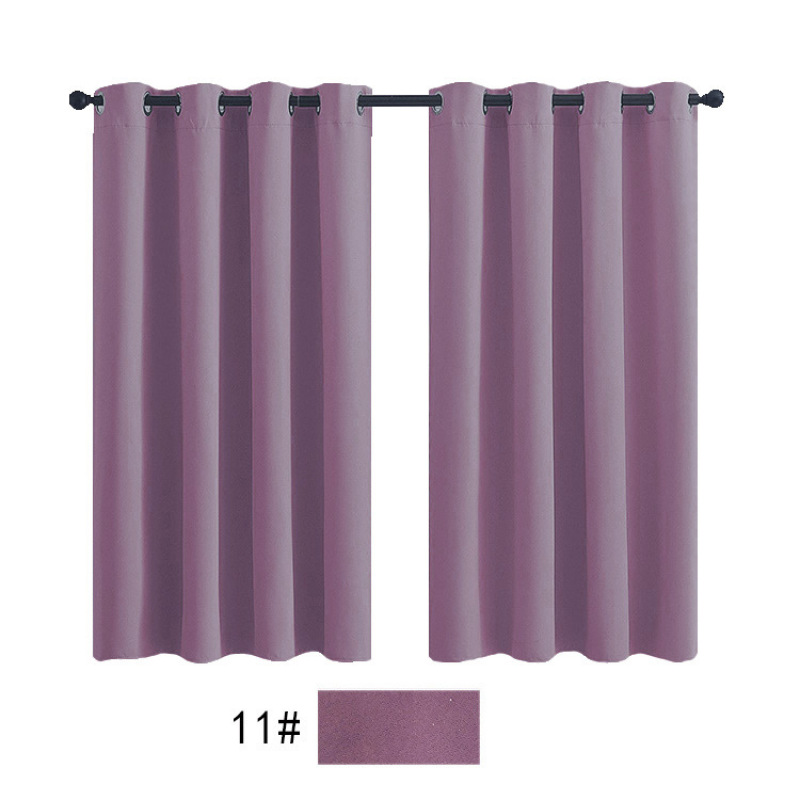Amazon hot selling Cheap Customized solid color plain curtain , high shading  curtain fabric for the bedroom/