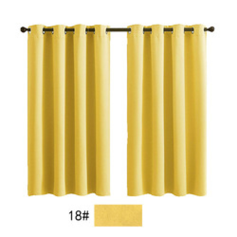 Amazon hot selling Cheap Customized solid color plain curtain , high shading  curtain fabric for the bedroom/