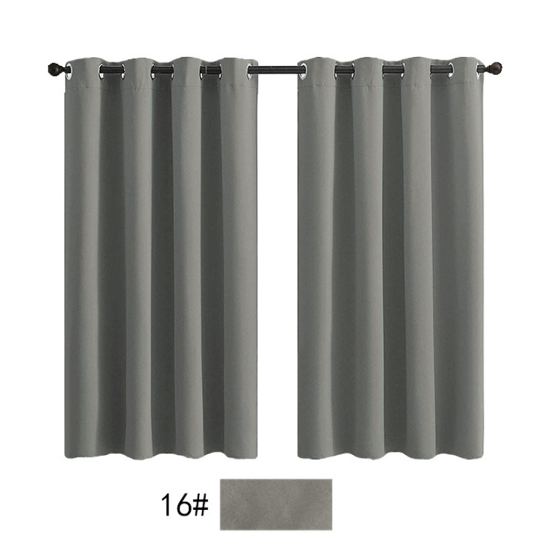 Amazon hot selling Cheap Customized solid color plain curtain , high shading  curtain fabric for the bedroom/