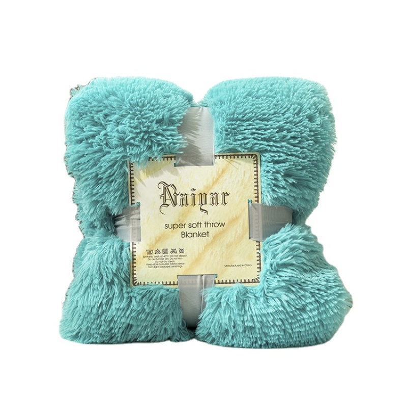 Super Soft Long Shaggy Fuzzy Fur Faux Fur Warm Elegant Cozy With Fluffy Sherpa Throw Blanket winter blankets for beds